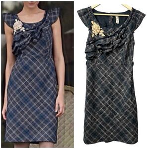 Floreat Anthropologie Dress Wool Blend Floral